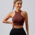 Cross border popular yoga thread vest, I-back quick drying running and fitness bra, skin friendly and nude sports bra for women