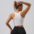 Cross border popular yoga thread vest, I-back quick drying running and fitness bra, skin friendly and nude sports bra for women