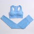 Cross border yoga clothing for women in summer, with breast pads, yoga bra, vest, dotted tight yoga pants, pants, sports suit