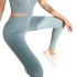 Yoga clothes, thread tight pants, European and American ins seamless knitting, sexy sports, quick drying fitness, hip lifting pants for women