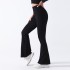 Cross border thread sports wide leg pants, tight pants, seamless yoga pants, high waisted fitness pants, yoga clothes