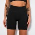 Threaded yoga shorts, popular in Europe and America, seamless high waisted and perky sports, tight fitting fitness shorts for women