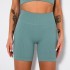 Threaded yoga shorts, popular in Europe and America, seamless high waisted and perky sports, tight fitting fitness shorts for women