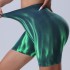 Seamless Color Aurora Yoga Shorts from Europe and America, Women's High Waist, Hip Lifting, and Abdominal Shrinking Gradient Yoga Pants, Sports and Fitness Pants, Summer