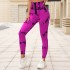 New seamless tie dye yoga pants, high waisted, cinched, breasted, tight fitting pants, hip lifting, fitness pants, running and shaping sports pants