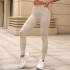 New European and American Cross border Seamless Sand Washed V-waist Yoga Pants Super Elastic Sports Running Jacquard Peach Hip Upright Fitness Pants