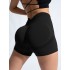 Cross border European and American high waisted and hip lifting yoga pants for women's running, breathable and quick drying fitness three quarter pants