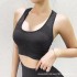 Sports shock resistant running integrated quick drying fitness vest with chest cushion and shorts yoga set for women's running volume version