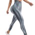 Seamless yoga pants cross-border European and American Aurora hip lifting tight sports pants high waisted fitness sports pants for women