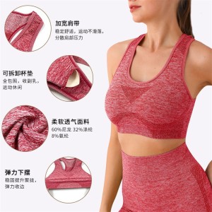 Cross border foreign trade fitness vest for women, high waist and hip lifting beauty, peach hip sports yoga top for women