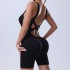 New Cross border Seamless Peach Hip Yoga Pants Cross Back Sexy One piece Fitness Suit Yoga Suit Set for Women Summer