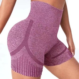 Yoga leggings European and American seamless high elasticity high waist quick drying casual shorts, sports yoga clothes shorts for women