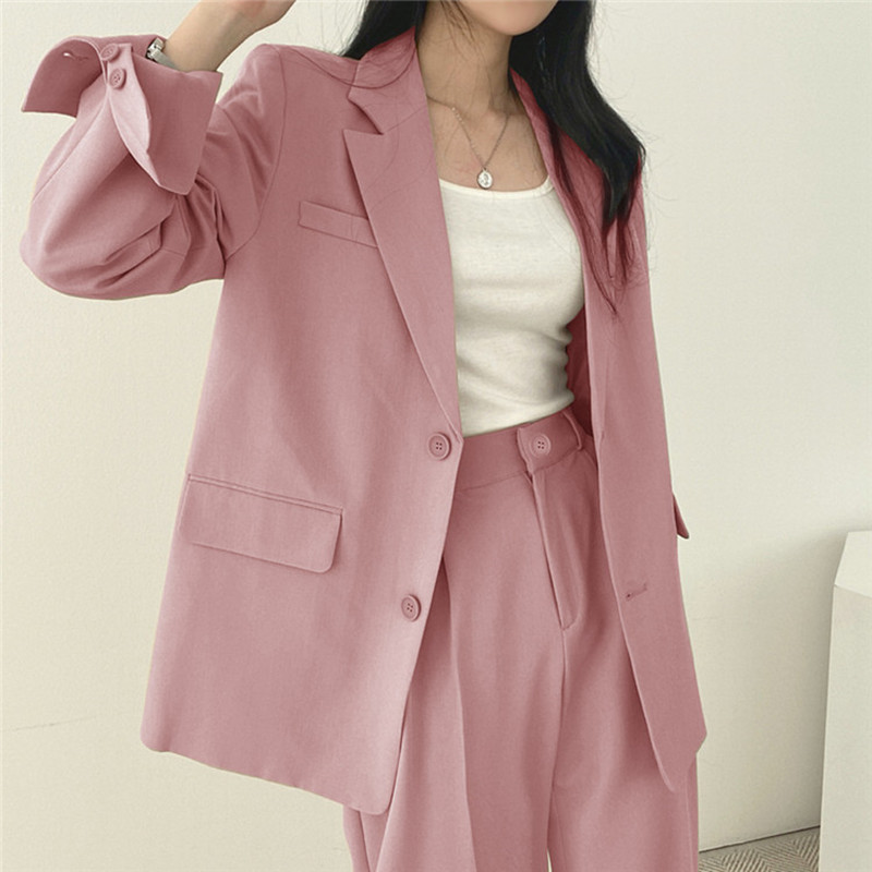 Spring and Autumn loose 2023 temperament versatile suit jacket slimming Korean version casual suit set nv