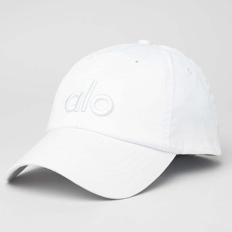 Alo yoga solid color baseball cap with adjustable sun protection for couples, unisex casual gym running sun hat