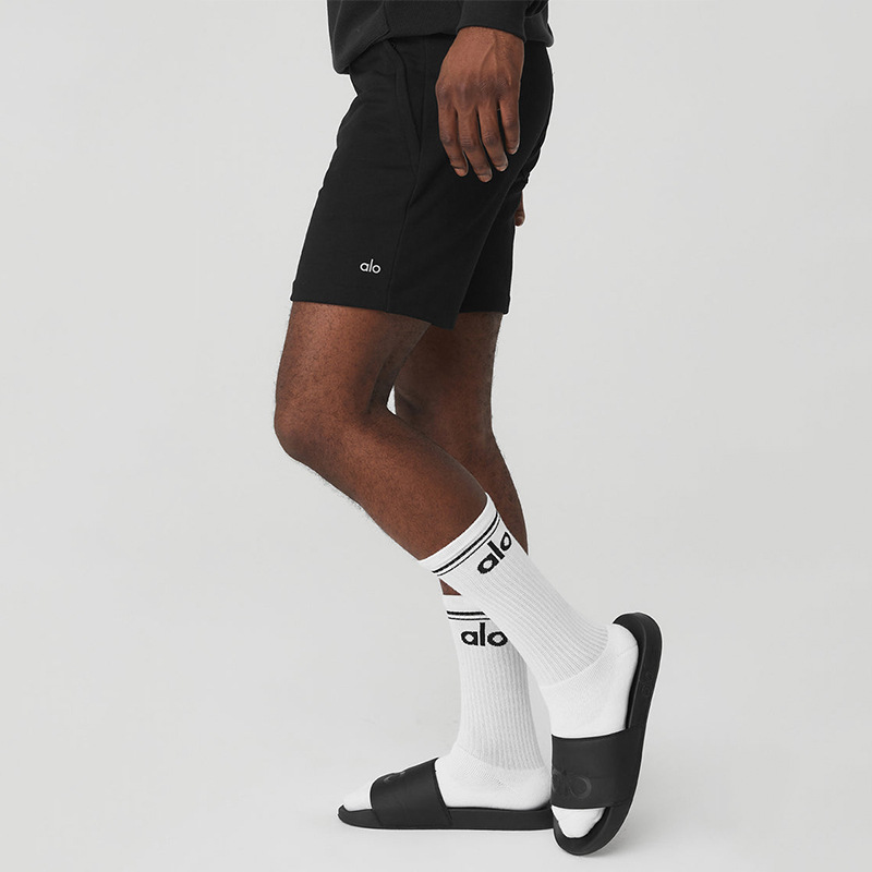 Alo Socks 18cm Medium Long Yoga Cotton Socks Neutral Pure Cotton Socks Four Seasons Outdoor Sports Leisure Couple Socks