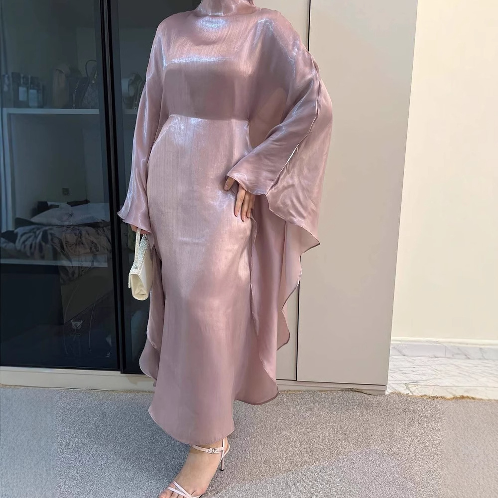 In stock 2025 new Middle Eastern Arab dubai long skirt abaya clothing loose casual robe dress