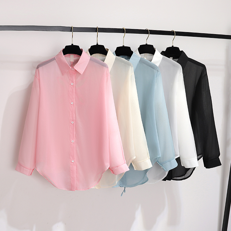 Tencel Sunscreen Clothes for Women Summer 2025 New Thin, Loose, Long sleeved Shirt Coat Ice Silk Casual Sunscreen Shirt