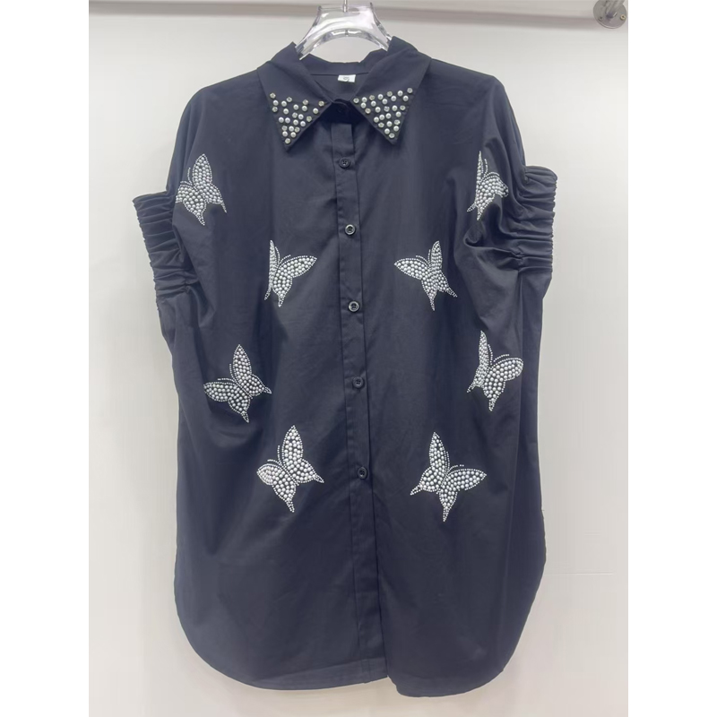 European batball sleeve shirt for women, retro fashion, western-style summer new design, niche French short sleeved top