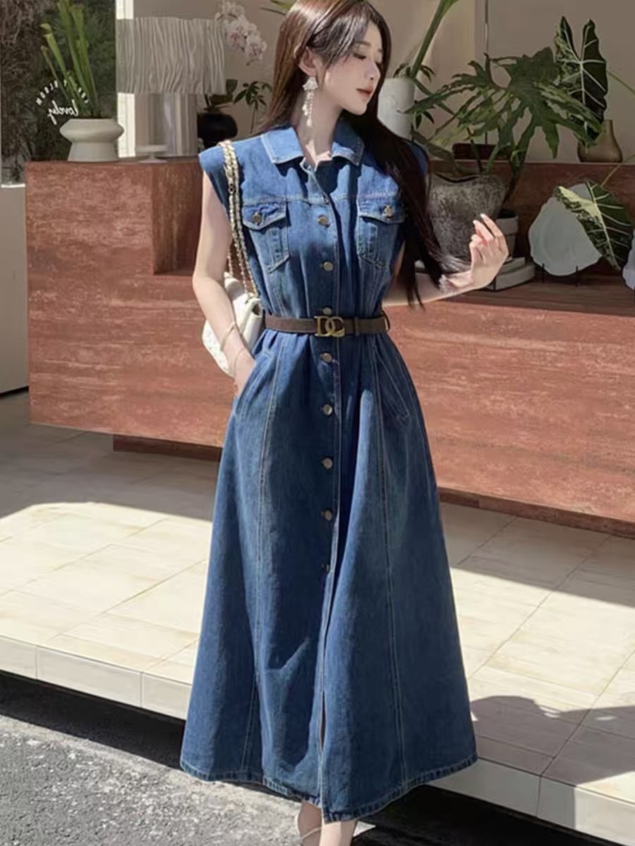 Denim dress