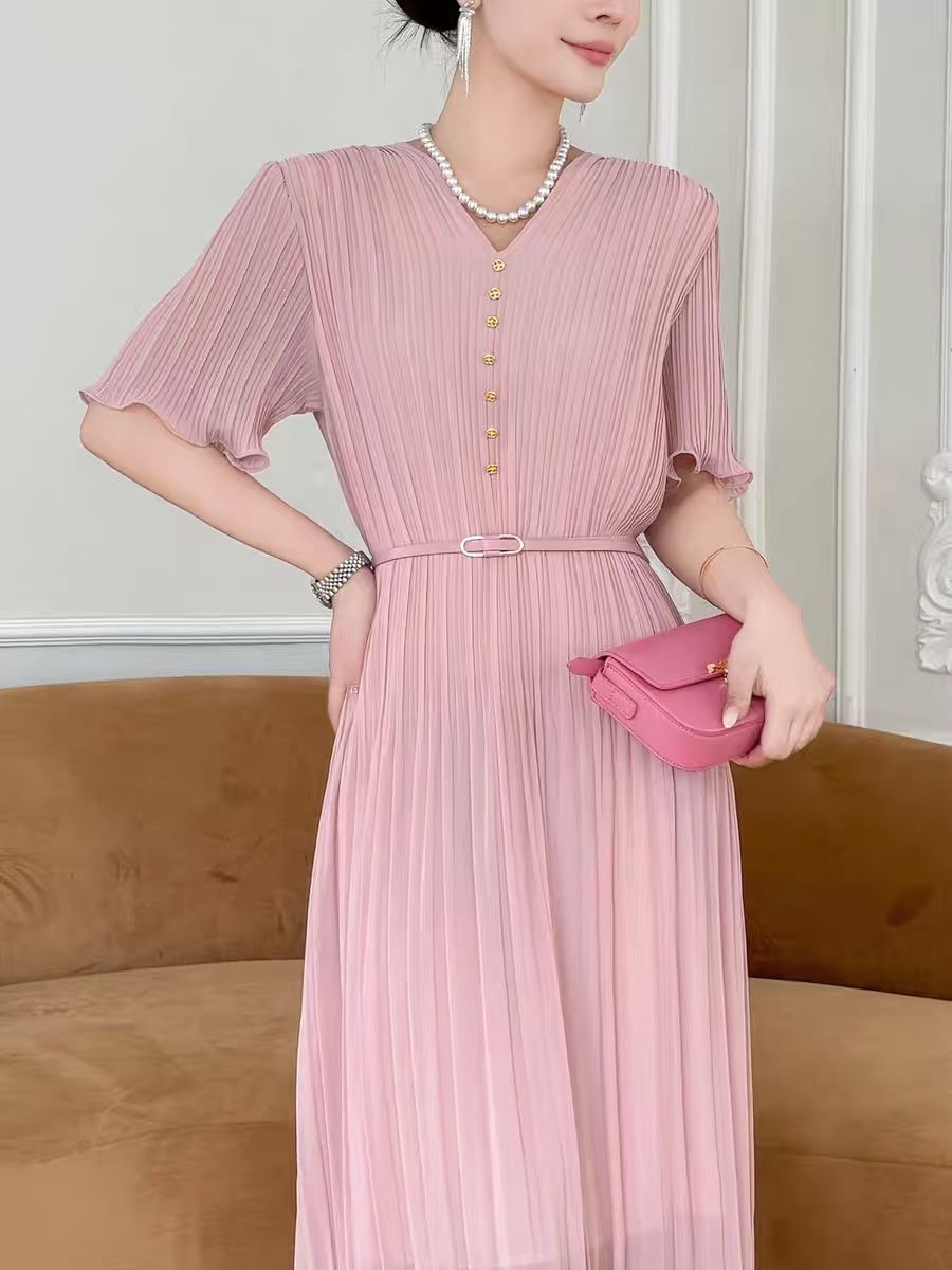 Dress with belt