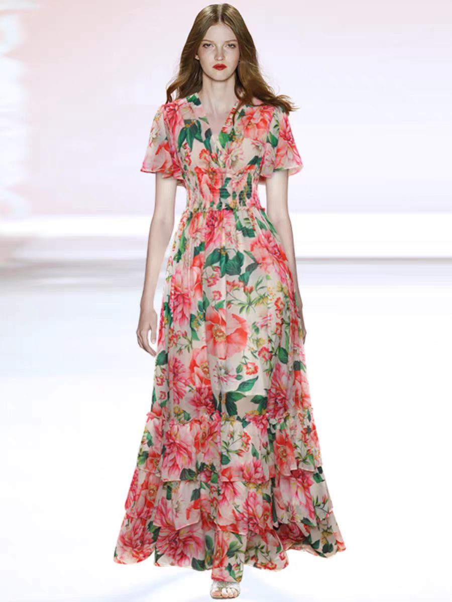 Colorful cake dress
