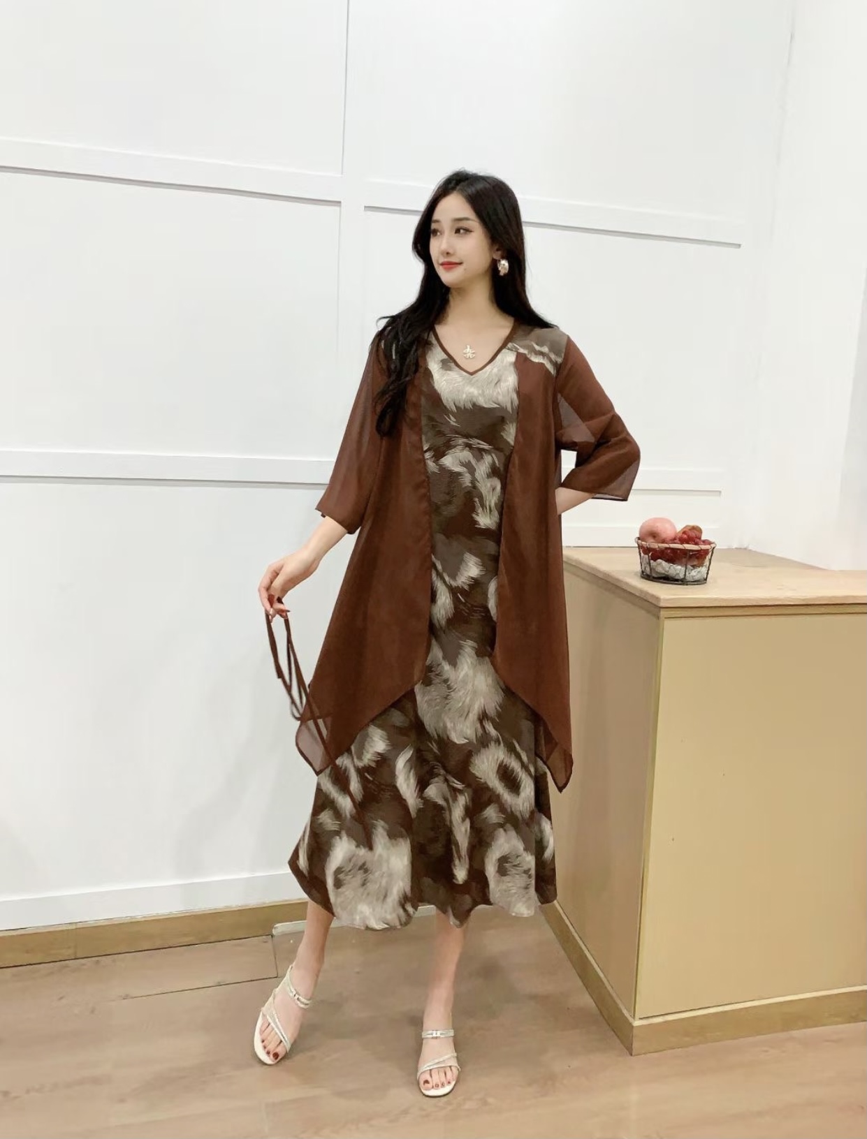 Fashion temperament plus size dress