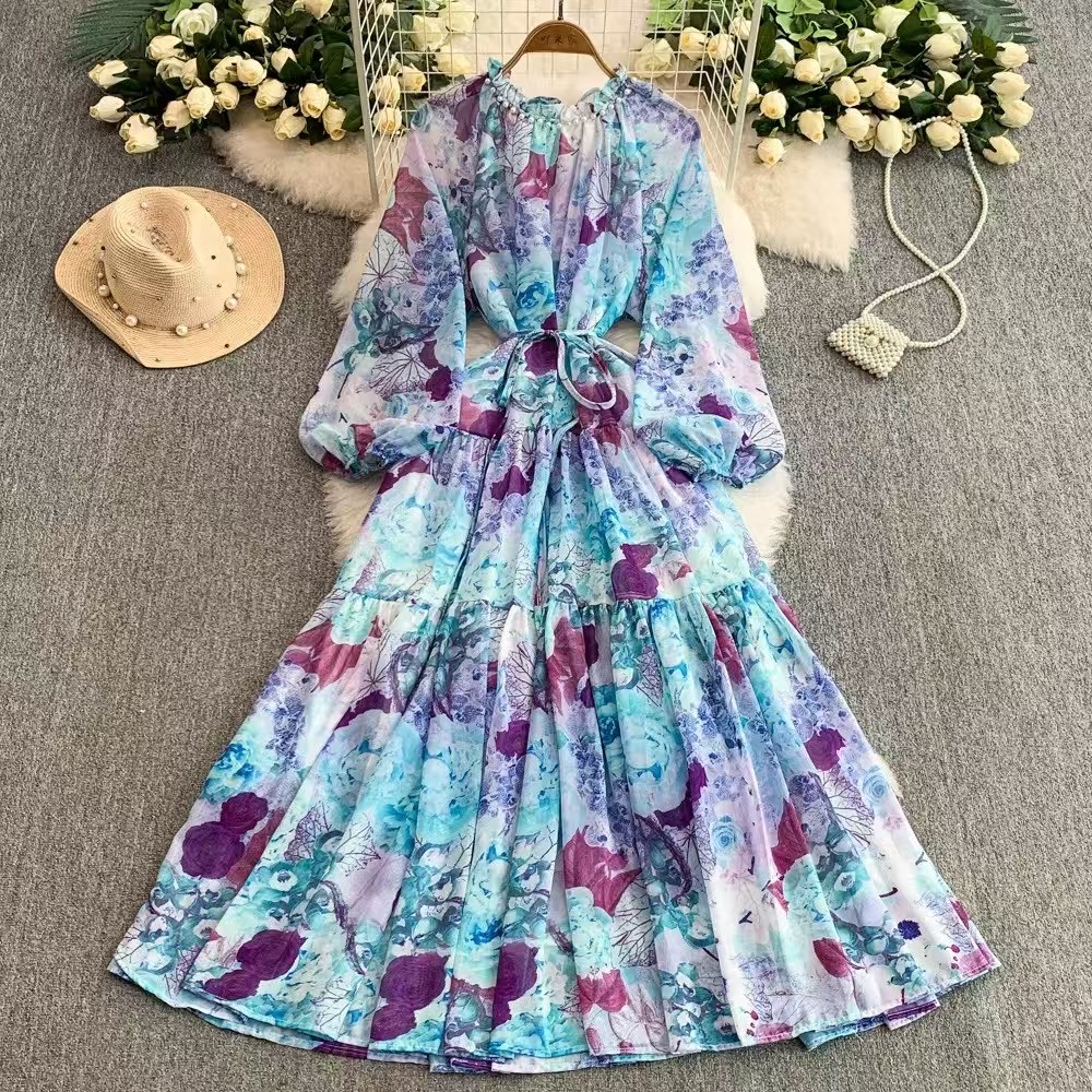 Colorful plus size dress