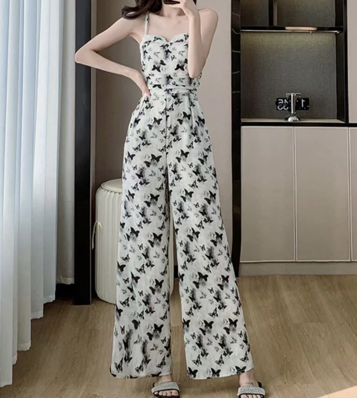 Colorful camisole jumpsuit