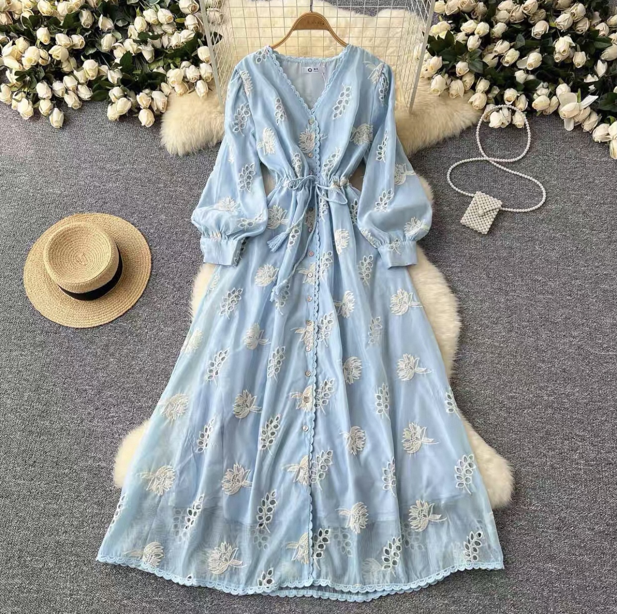 Heavy Industry Embroidered Dress