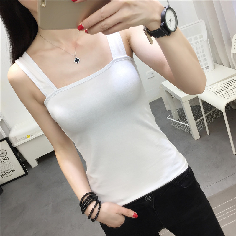 Wholesale 2025 summer new women's suspender casual top Korean version slimming vest solid color versatile one piece store