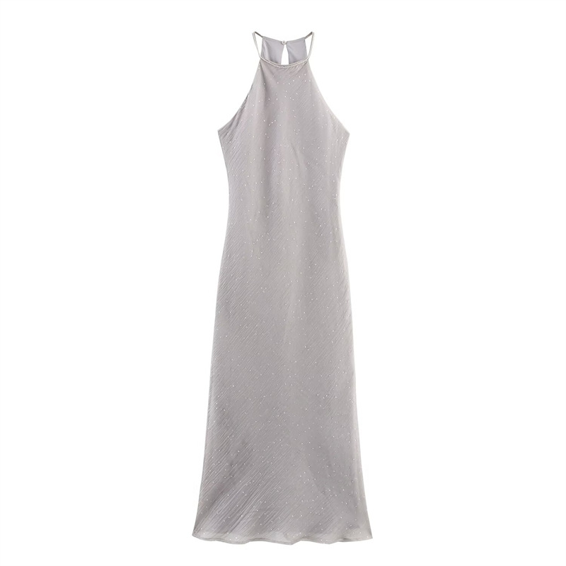 Foreign trade 2025 spring new women's clothing design sense niche versatile slim fit casual dress 8372112