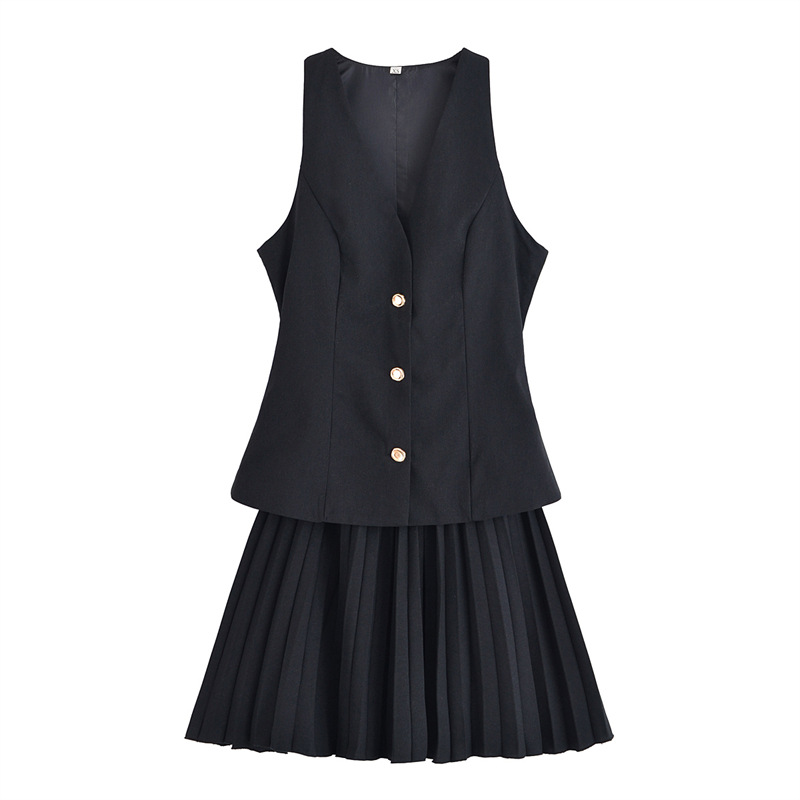 Foreign trade 2025 spring new women's clothing design sense niche versatile slim fit casual dress 0387063