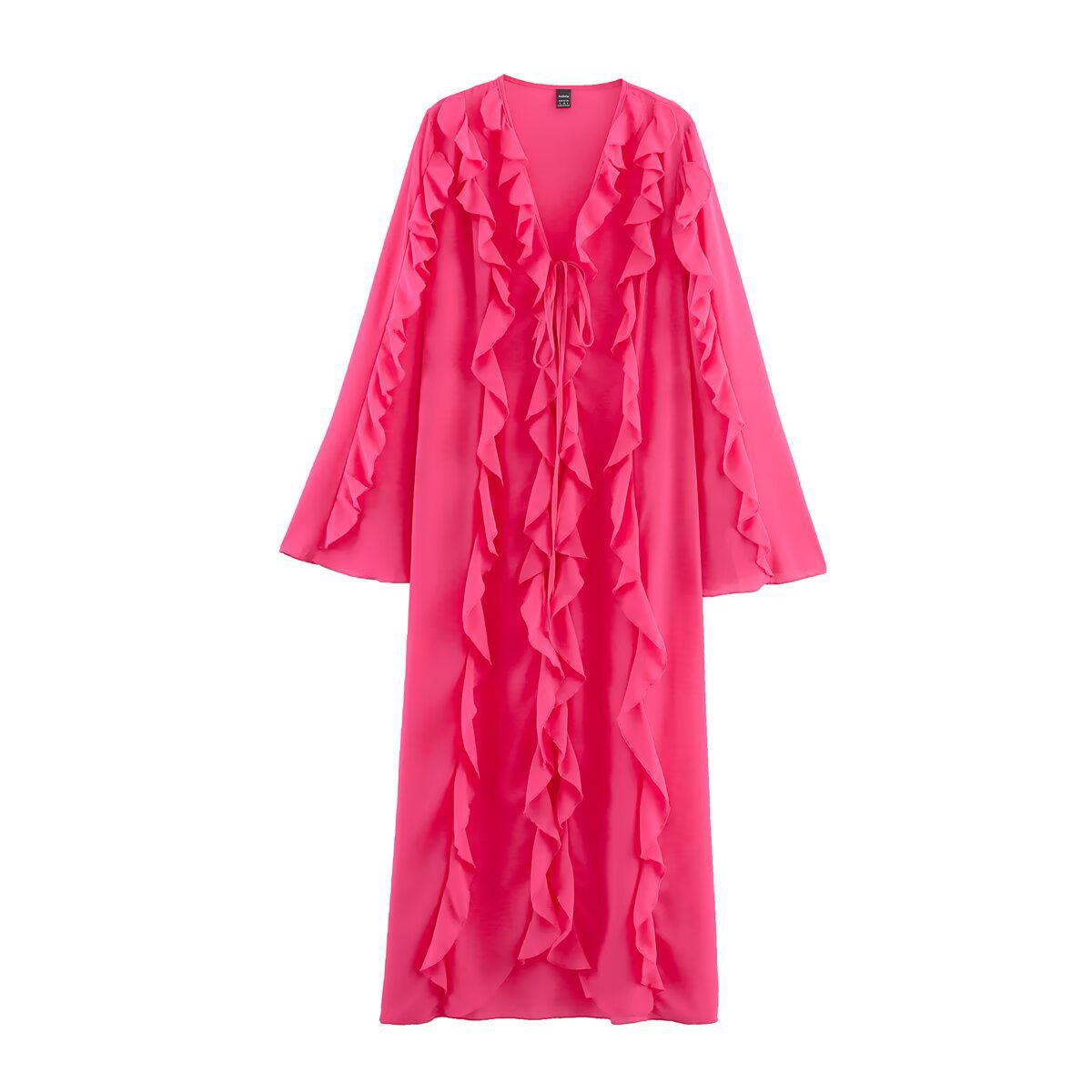 Foreign Trade 2025 Summer New Women's Sexy Spicy Girl Wind and Snow Spinning Multi layer Ruffle Edge Shirt Edition Dress