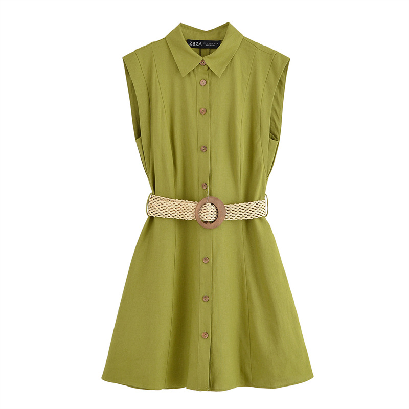 Foreign trade 2025 spring new women's clothing design sense niche versatile slim fit casual dress 2157057