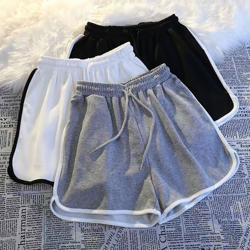 2025 summer new sports shorts for women, loose fit and slimming ins, high waist and wide leg fitness running casual pants