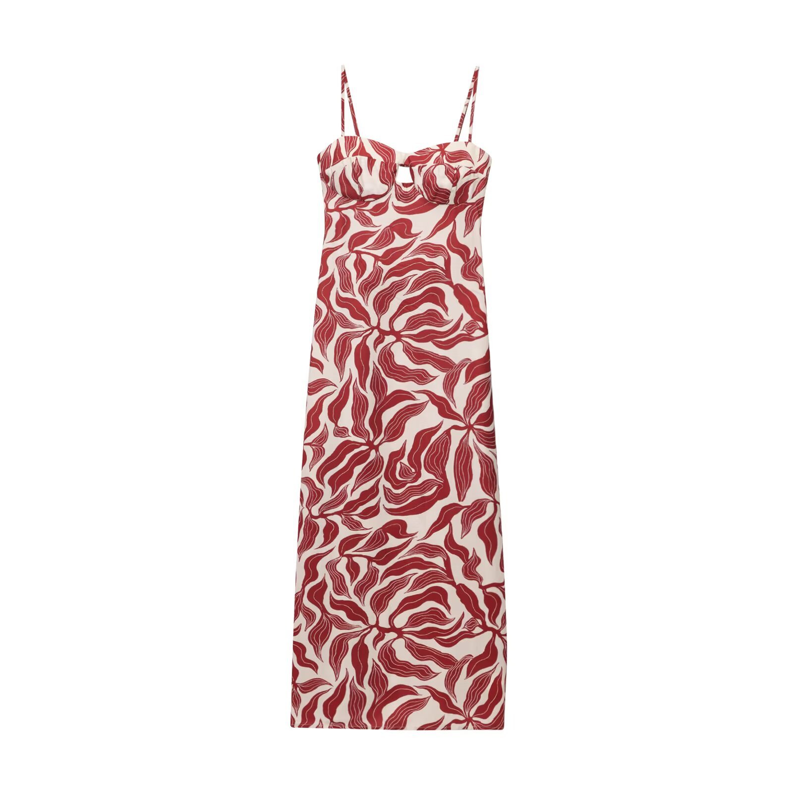 2025 New Women's Collar Hanging Neck Long Dress with European and American Style, Spicy and Sexy Summer Fashion Design