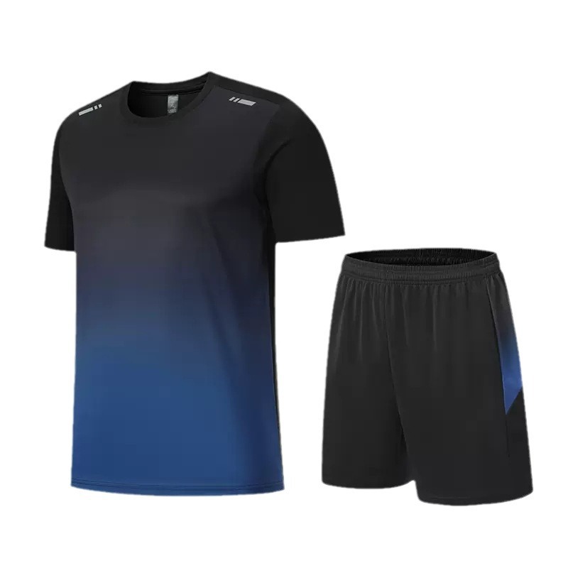 New sports suit wholesale men's summer running equipment quick drying clothes short sleeved T-shirts sports training fitness clothes