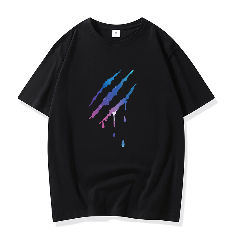Heavy duty pure cotton 220g short sleeved T-shirt for men and women, half sleeved summer loose oversized trendy casual student round neck base shirt