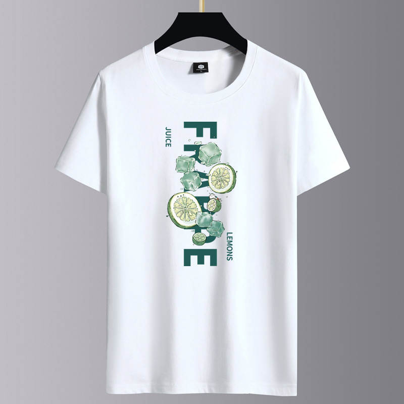 Summer new men's clothing men's short sleeved T-shirt casual pure cotton couple student half sleeved top base shirt