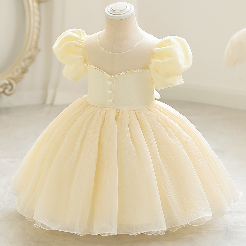New Flower Girl Baby Wedding Dress, Girl Princess Dress, Stage Performance Dress, Children's Year End Dress, Cross border