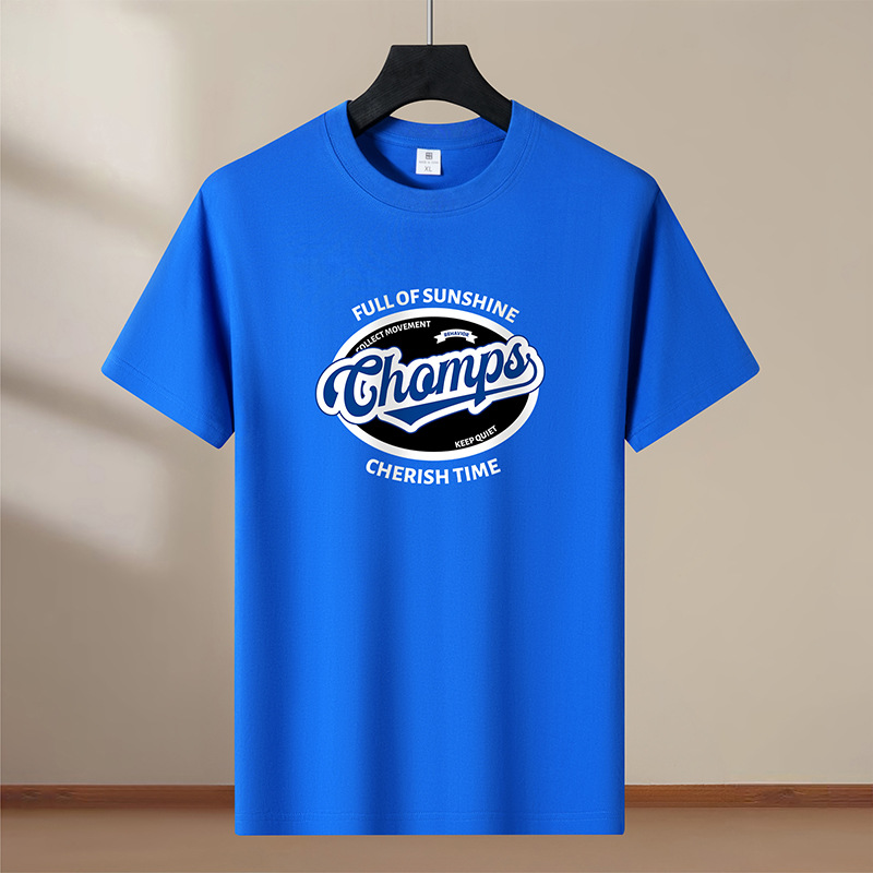 2025 Summer New Short Sleeve T-shirt Men's Wholesale Loose Large Half Sleeve Street Vendor Goods Export Foreign Trade Goods