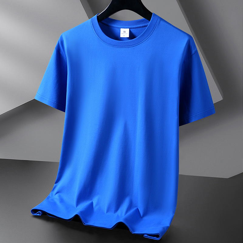 220g heavy-duty pure cotton T-shirt men's and women's short sleeved ins summer loose plus size student solid color half sleeved versatile base shirt