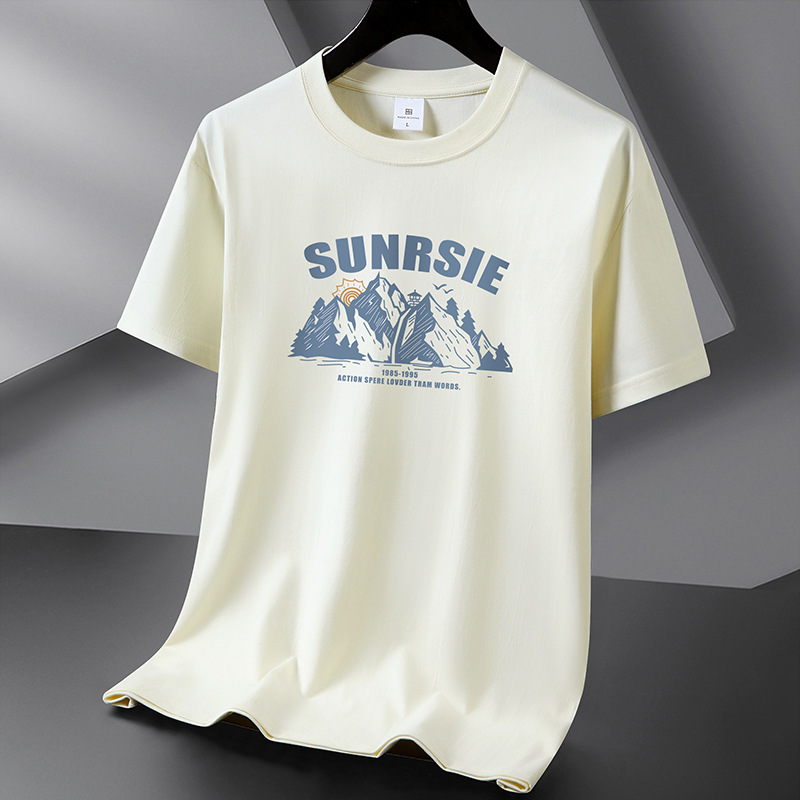 Heavy weight 220g pure cotton summer short sleeved T-shirt for men and women, half sleeved trendy casual student top, plus size base shirt for hair replacement