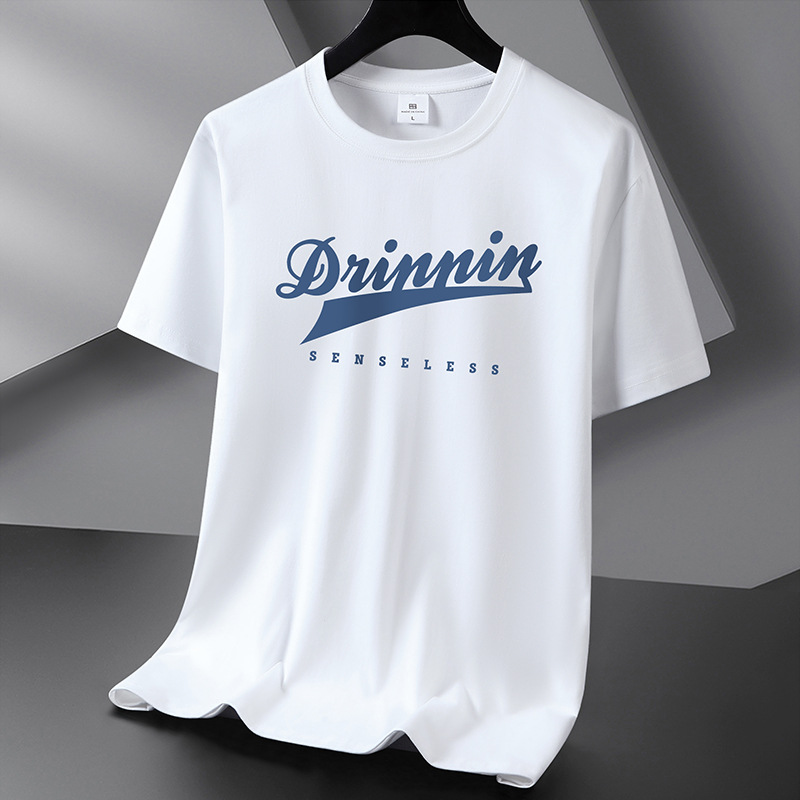 220g heavy weight cotton t-shirt for men and women China-Chic short sleeve ins summer large half sleeve student versatile bottoming shirt