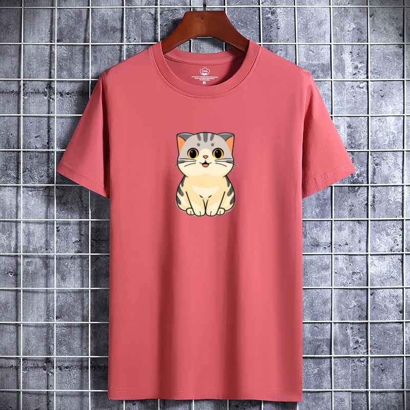 Summer new short sleeved T-shirt men's half sleeved top cotton base shirt casual student sports T-shirt top
