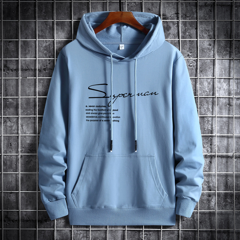 New Spring and Autumn hoodie men's casual hooded trend Korean version handsome loose student pullover hoodie top jacket