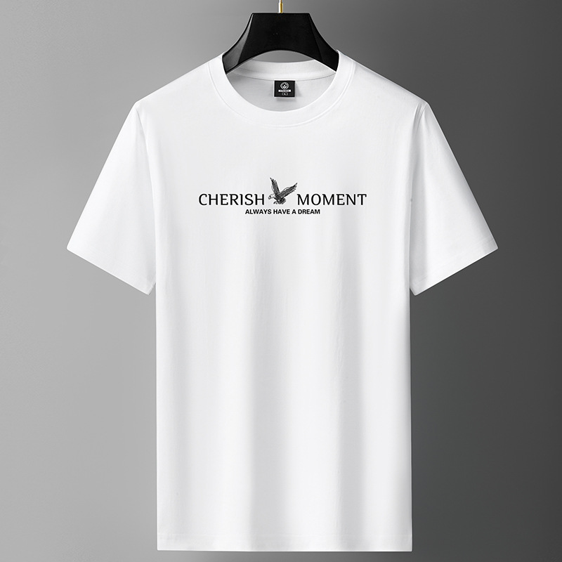 Short sleeved T-shirt men's summer pure cotton men's T-shirt student loose large half sleeved base shirt cross-border foreign trade wholesale