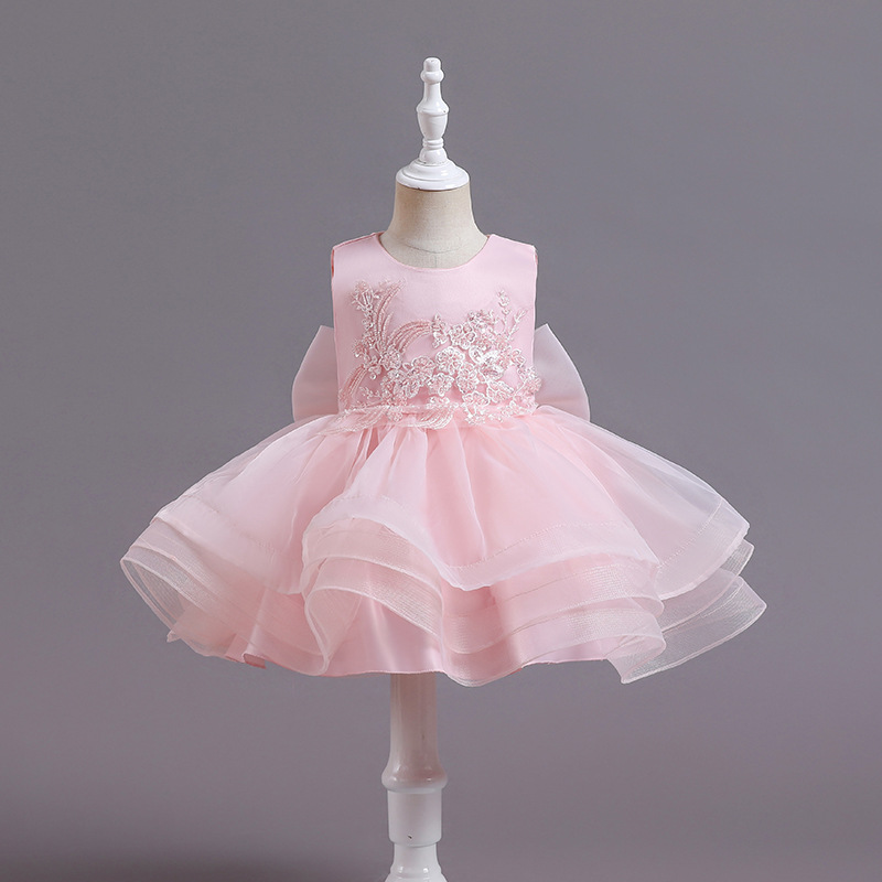 Hot selling children's baby dresses in Europe and America, birthday performances, one year old dresses, kindergarten performances, princess dresses