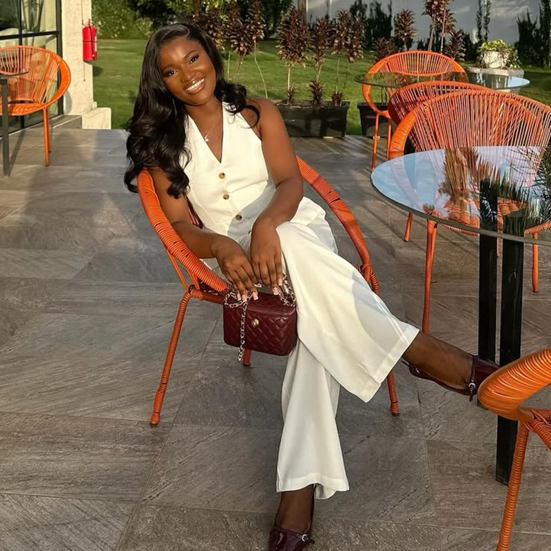 European and American Cross border Women's Clothing 2025 Summer New Style Sleeveless V-neck Vest Wide Leg Pants Casual Set