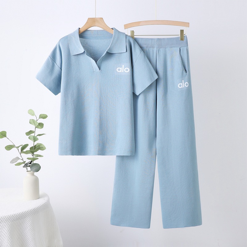 Cross border 2025 New Explosive Old Money Minimalist Knitted Casual Bottom Top Pants Set for Women